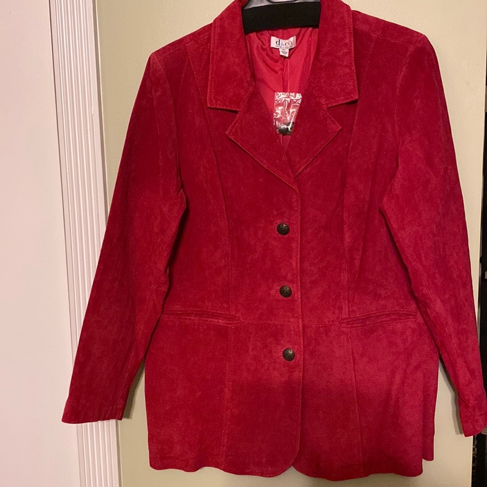 Washable Suede Button Front Jacket - image 1